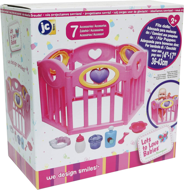 JC Toys Corral de Juego para Muñecas Bebé Conjunto de Regalo para M...
