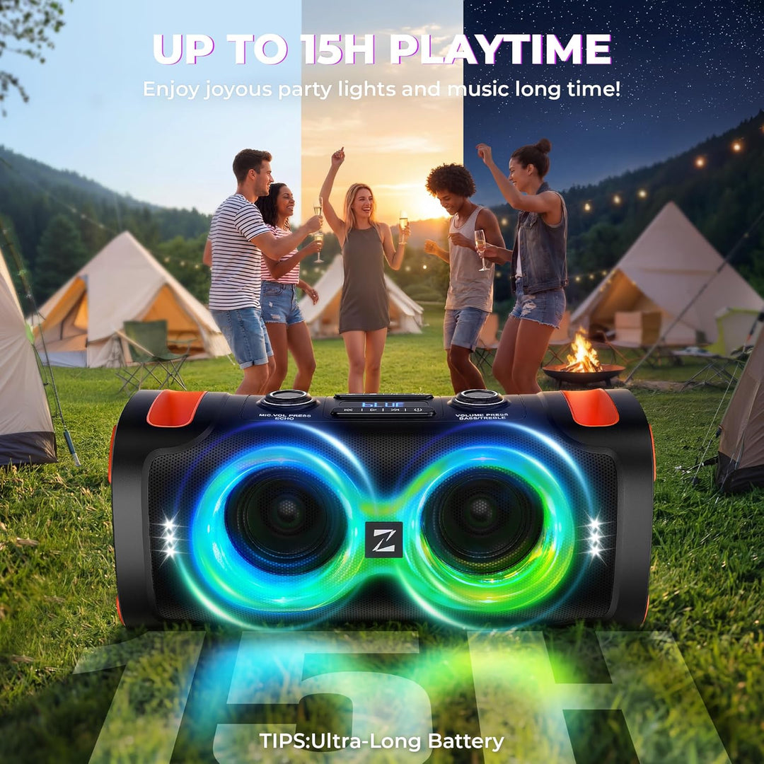 Altavoz Bluetooth portátil con 1 micrófono, máquina de karaoke de p...