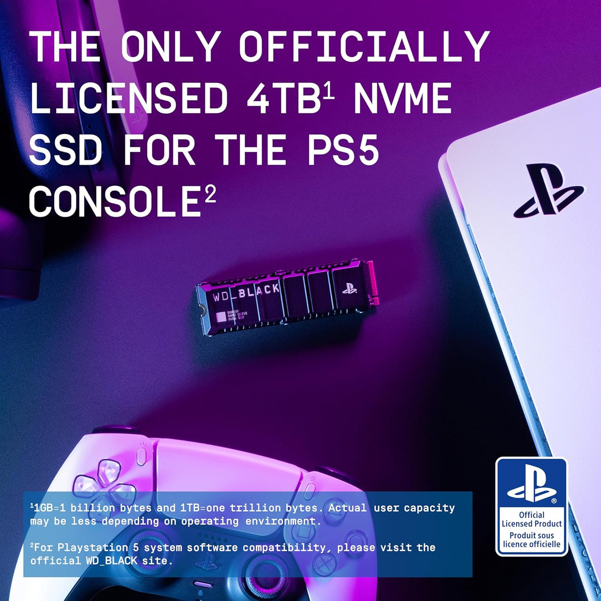 WD_BLACK 4TB SN850P NVMe M.2 SSD con licencia oficial de expansión...