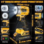 2832 In-lbs Juego de destornilladores de impacto de potencia