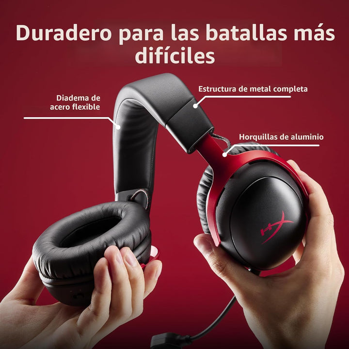 HyperX Cloud III S - Auriculares inalámbricos para juegos multiplat...