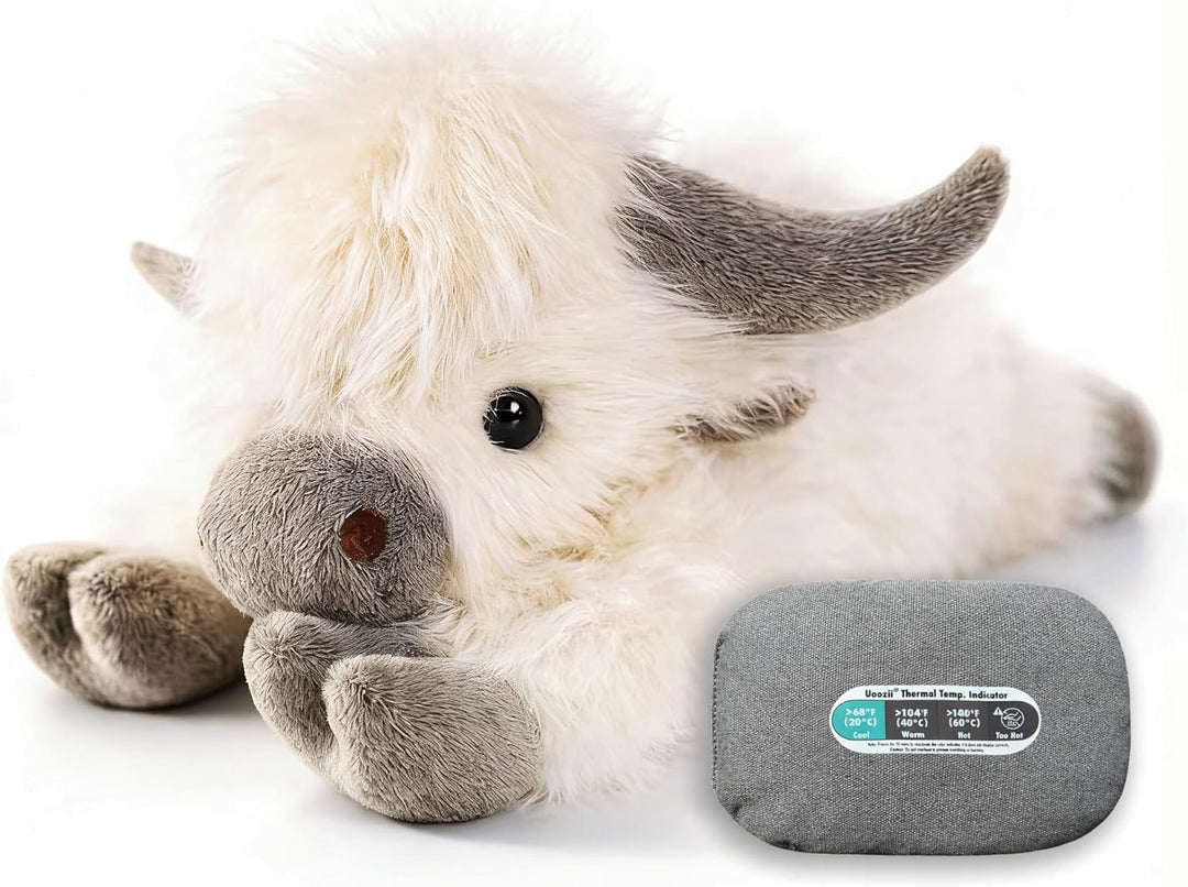 uoozii Animales de peluche con peso de vaca de las tierras altas de...