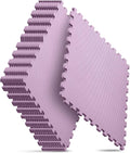 Tapete de gimnasio en casa, tapete de ejercicio de rompecabezas, baldosas de espuma EVA entrelazadas para equipos de entrenamiento en casa y áreas de juego para niños, azul, 24 x 24 x ½ pulgadas (rosa