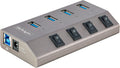 StarTech.com, 5G4AIBS-USB-HUB-NA, hub USB 2.0 de 4 puertos, alimentado