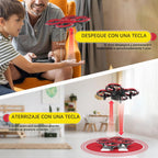 Drone para niños con luz LED RC Quadcopter Full Propeller Guards Spider