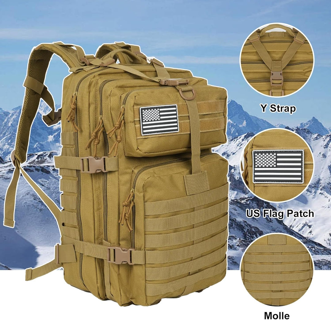 Oraynn Mochila táctica militar grande de 50 litros Molle Army Assau...