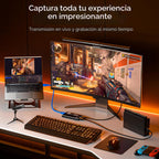 Newhope Tarjeta de Captura HDMI para Transmisión, Captura Full HD 1080P 60FPS USB 3.0, Tarjeta de Captura de Audio y Video de Juegos, para Transmisión de Cámara/Xbox/PS4/PS5/Switch/PC