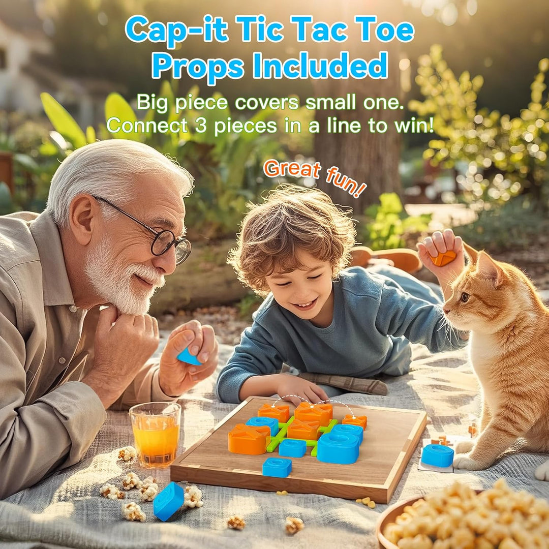 Niufuntek Caja de Juego de Tic Tac Toe Recargable con 5 Divertidos...