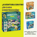 Ravensburger GraviTrax Junior Starter Set - My Jungle - Set de inicio GraviTrax Junior - Juego de carreras de canicas preescolar - Experiencia de construcción divertida - Compatible con STEM, aprendizaje interactivo - Acreditado por malla