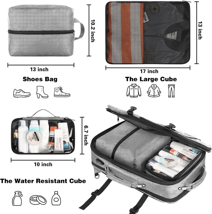 VECKUSON 50L Carry-On Backpack, TSA Approved for Flights, Extra Lar...