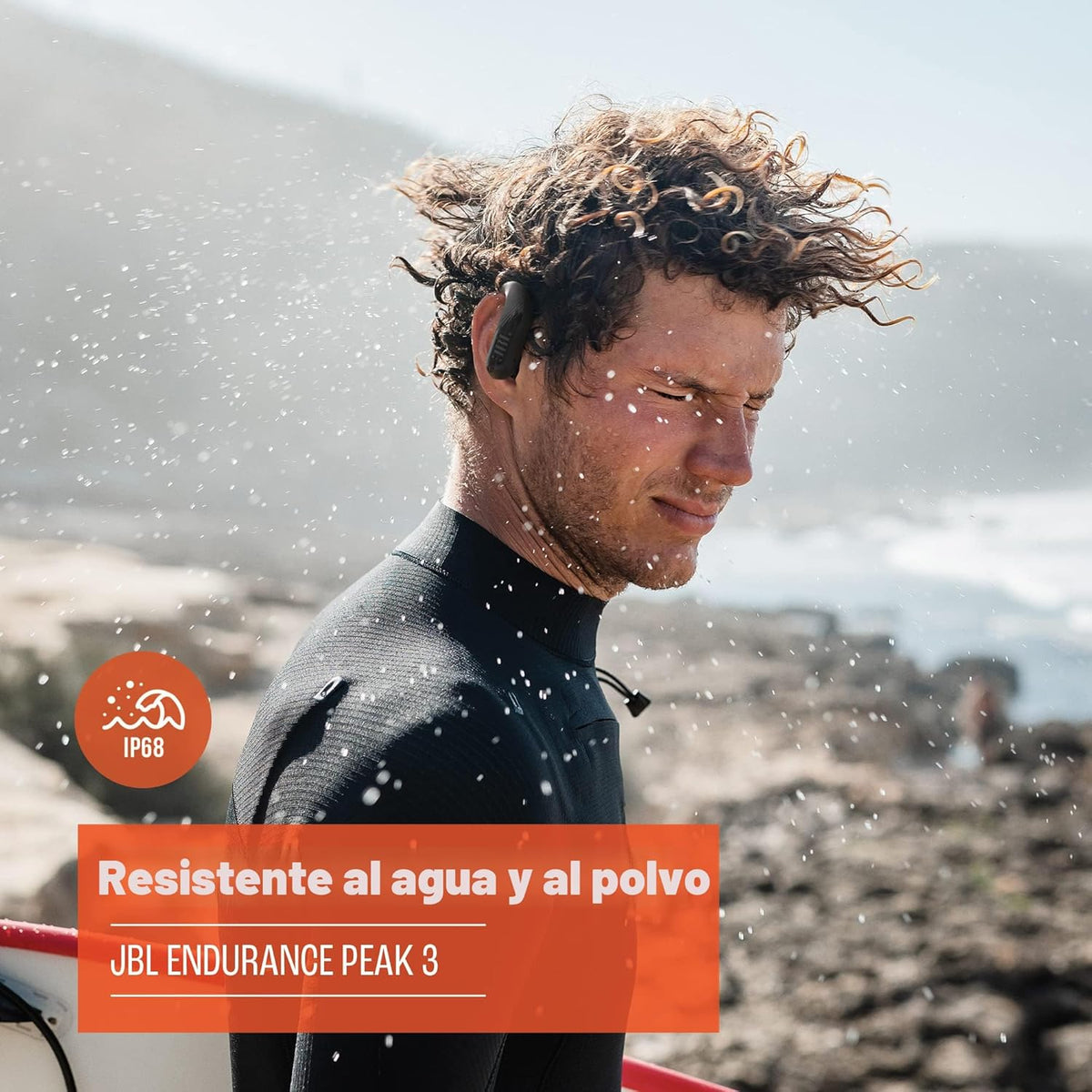 JBL Endurance Peak 3 - Audífonos inalámbricos resistentes al polvo