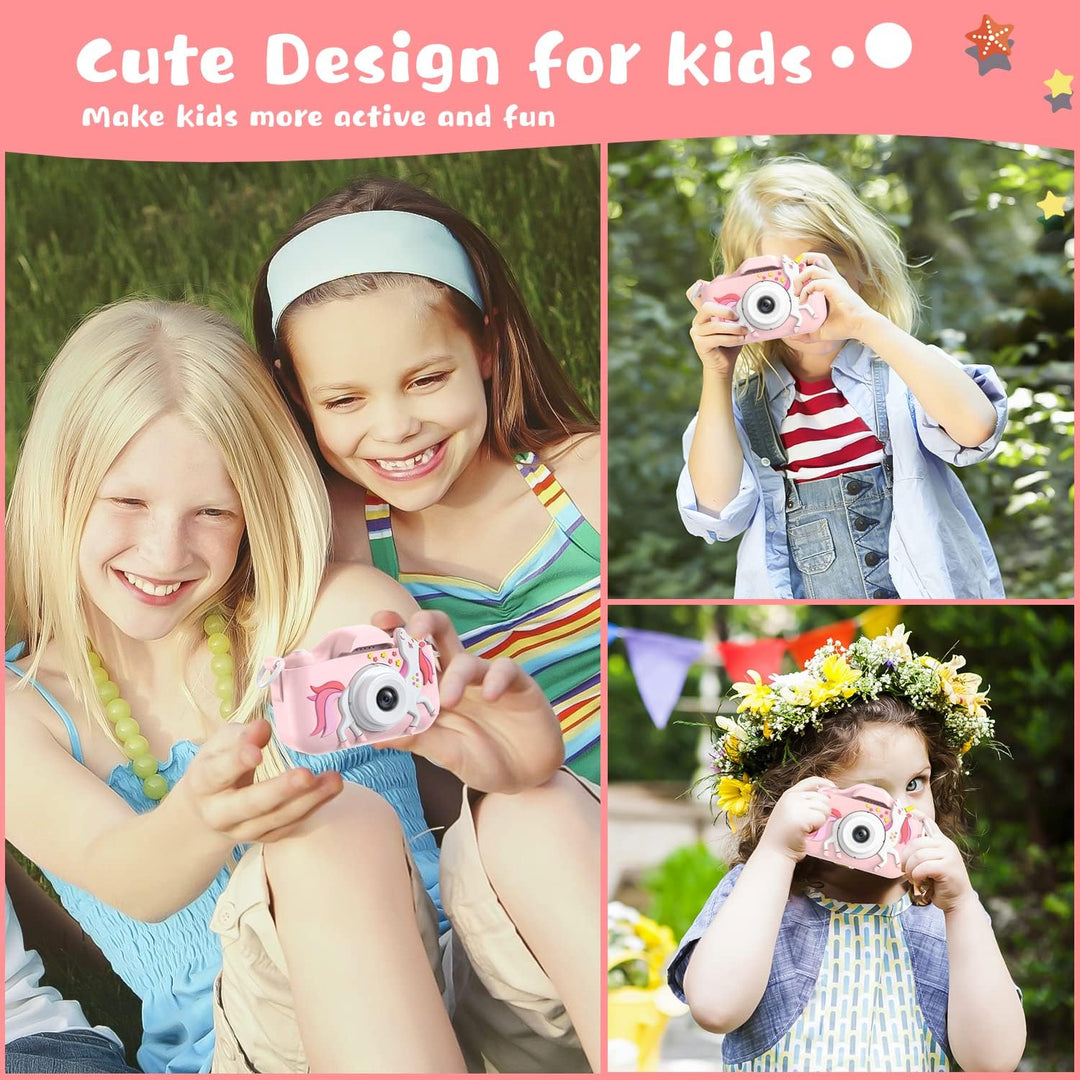 Dwfit Cámara de selfie mejorada para niños, regalos de cumpleaños d...