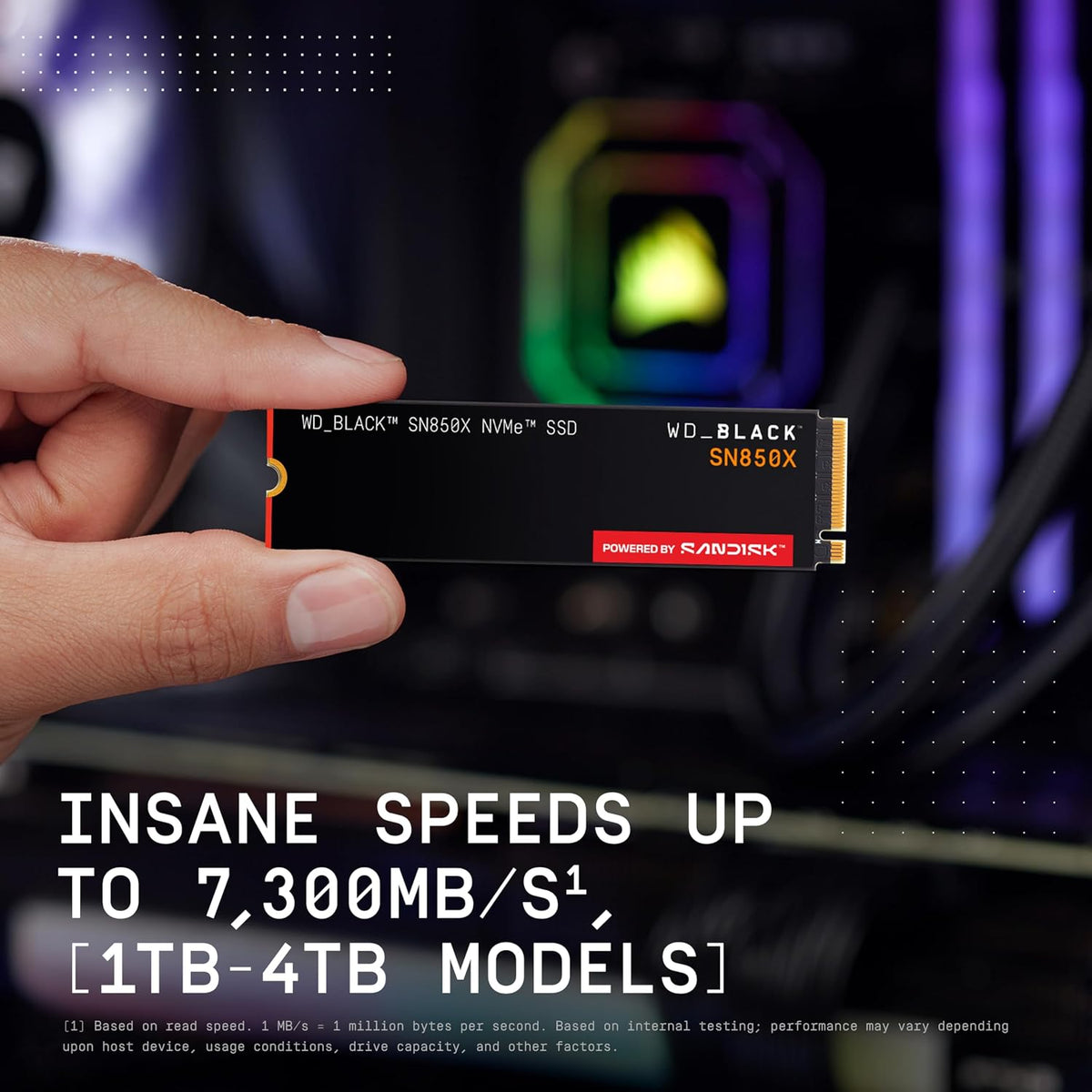 WD_BLACK SN850X 2TB NVMe SSD - M.2 2280, velocidades de lectura de...
