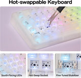 KiiBoom Phantom98 Lite 96% Teclado mecánico inalámbrico para juegos...