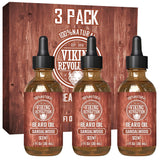 Viking Revolution Aceite de barba de sándalo para hombres, aceite n...