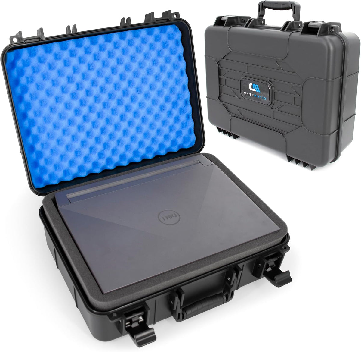 CASEMATIX - Funda rígida para laptop de 15.6 pulgadas, funda de tra...