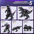 Kit de construcción de robot de dinosaurio STEM 5 en 1, aplicación 935 piezas y control remoto, reconstruye en T-Rex, triceratops, cocodrilo, robot y monstruo, regalo de ingeniería para niños y niñas