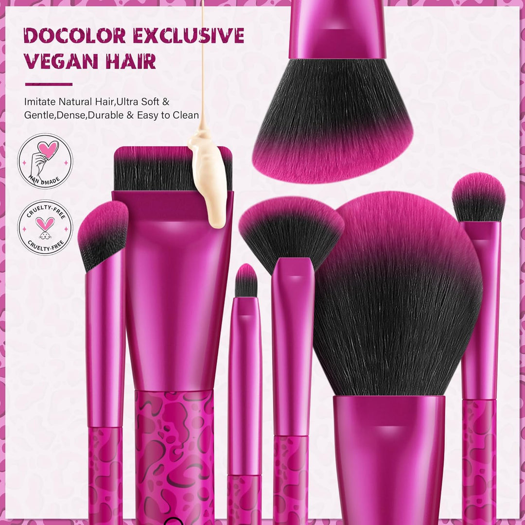 docolor Brochas de Maquillaje 12PCS Juego de Brochas de Maquillaje...