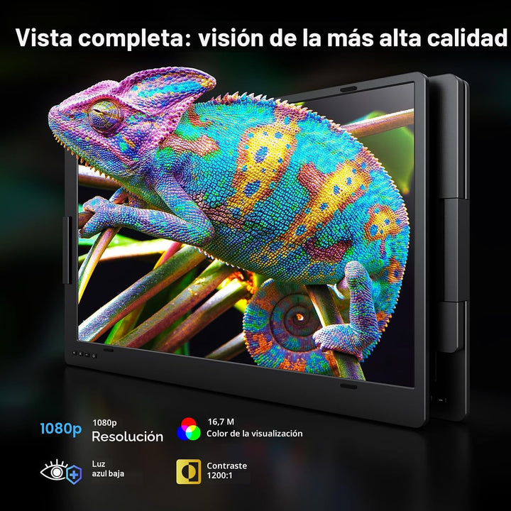 KYY Extensor de pantalla para portátil de 15,6", monitor portát...