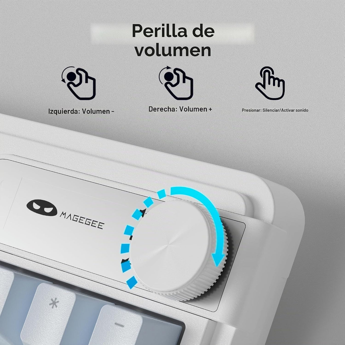 MageGee V990 - Combo de teclado y mouse inalámbricos cremosos, 99 t...