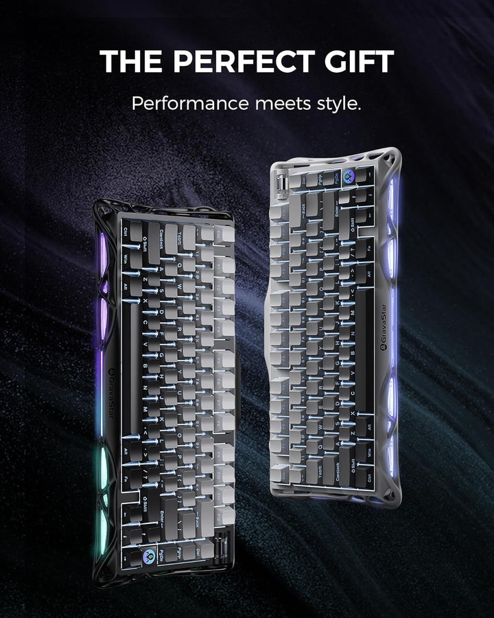 GravaStar Mercury K1 75% Wireless Mechanical Gaming Keyboard, Alumi...