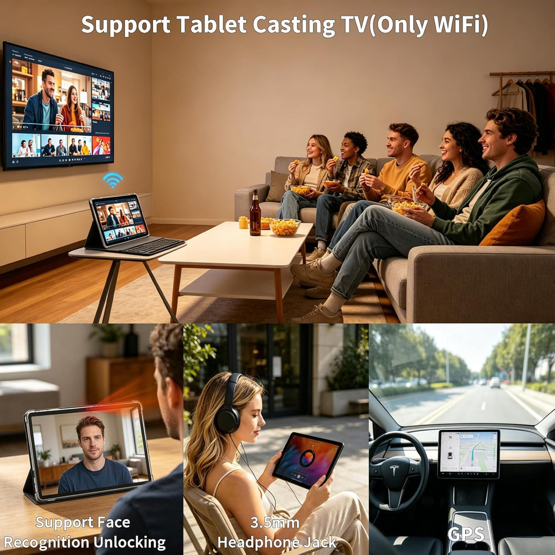 Tablet Android con teclado - Android 16 tableta con 26 GB+256 GB+2...