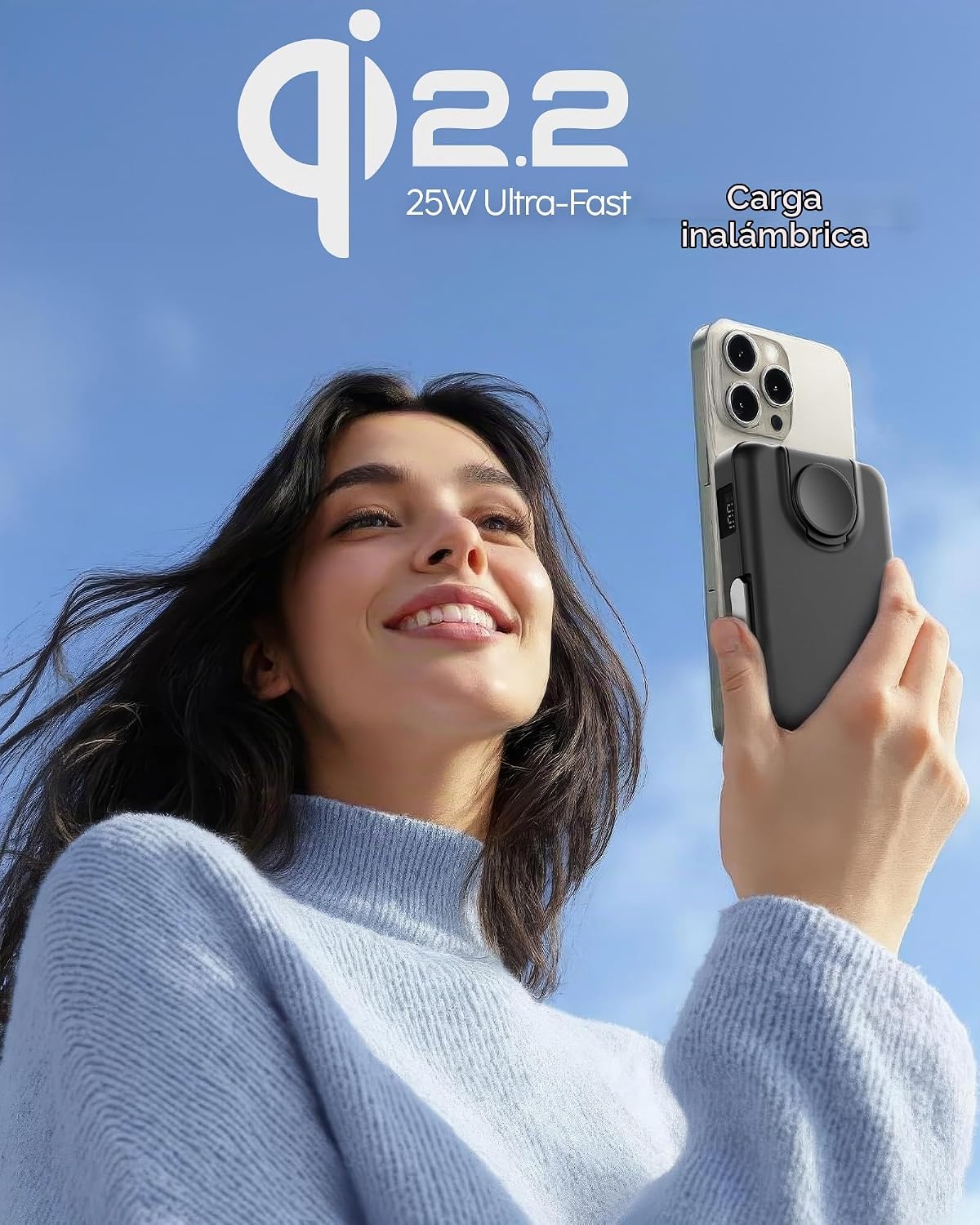 myCharge CliqLuxe - Banco de energía inalámbrico magnético de 10,00...