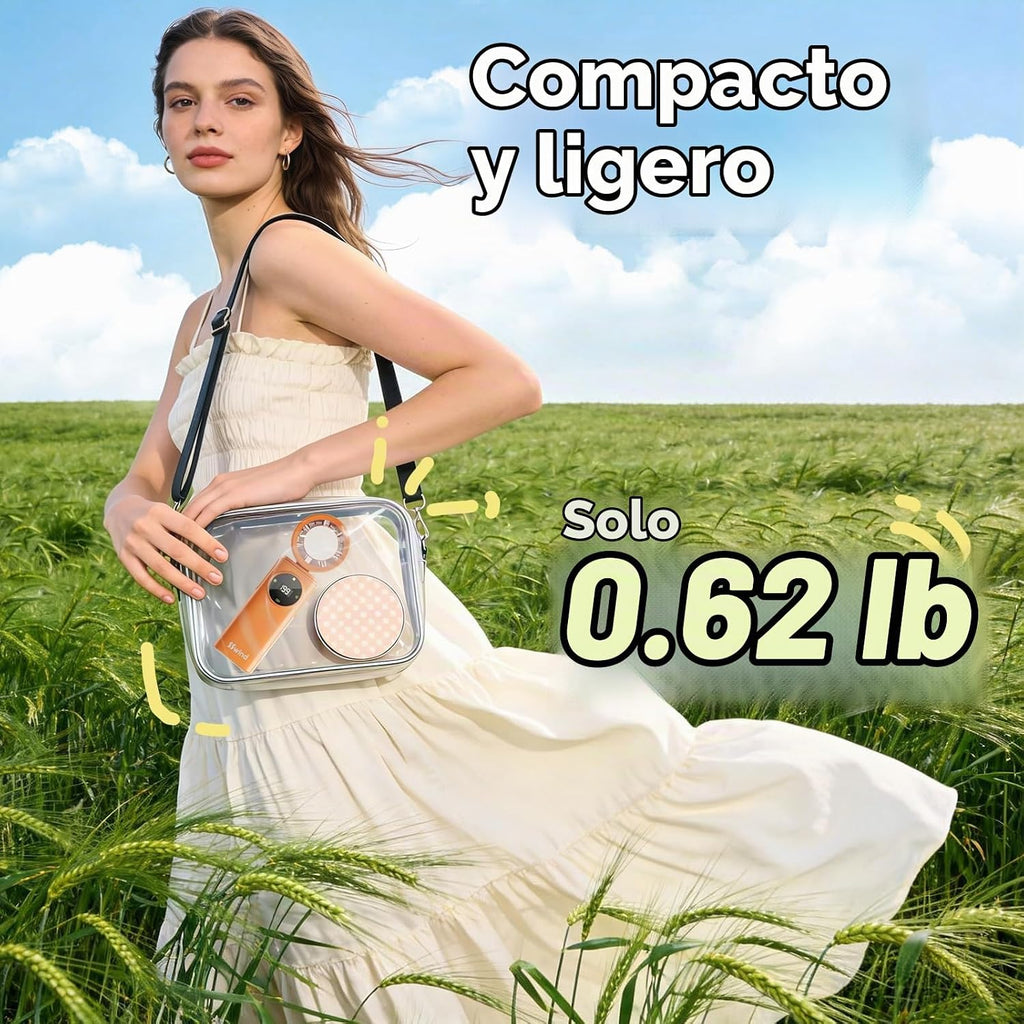 SSWind Ventilador de mano portátil de 6000 mAh con refrigeración po...