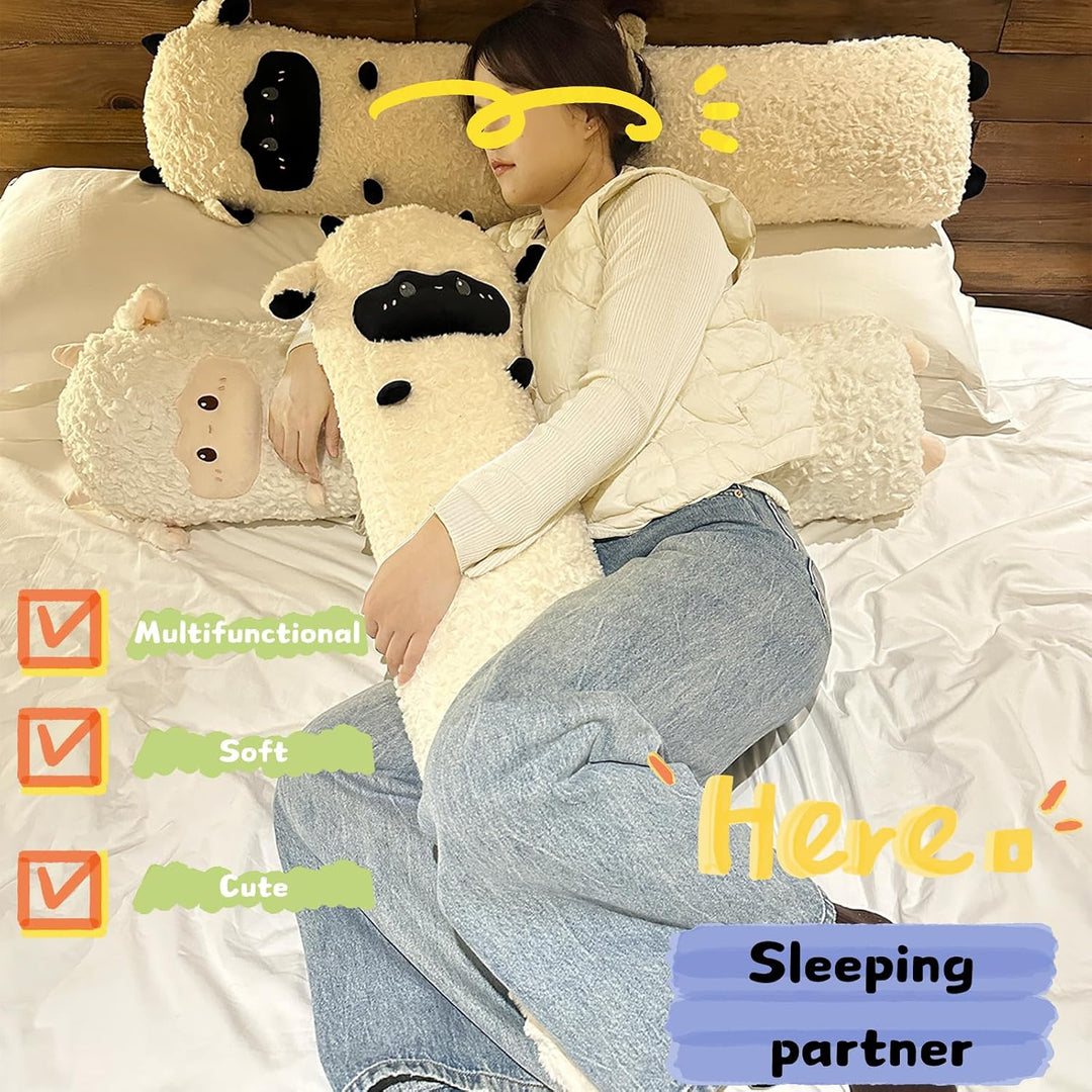 Goylmc Peluche de oveja, almohada de felpa de oveja, cumpleaños y N...