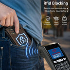 Billetera para hombre minimalista con bloqueo RFID y ranura para tarjetas