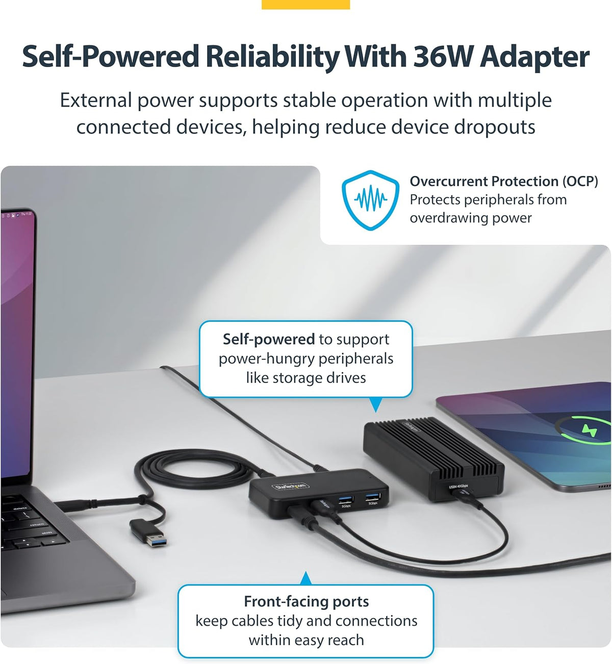StarTech.com, 311NA-USB-HUB, hub USB 3.0 de 4 puertos