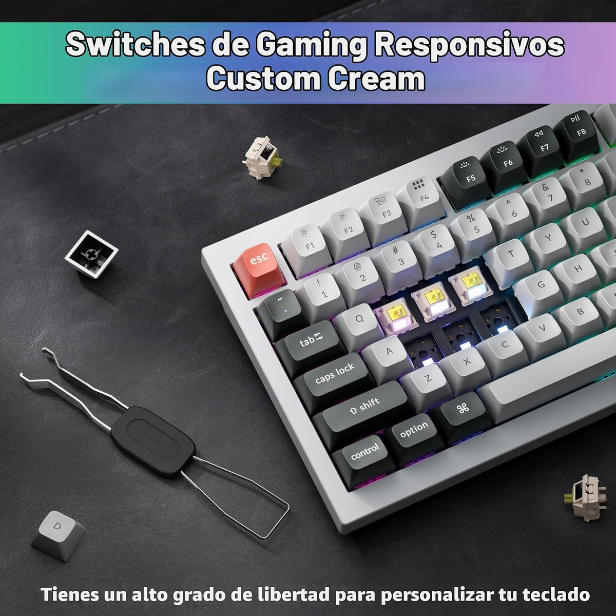 Teclado mecánico personalizado inalámbrico Keychron Q1 Ultra 8K 75%