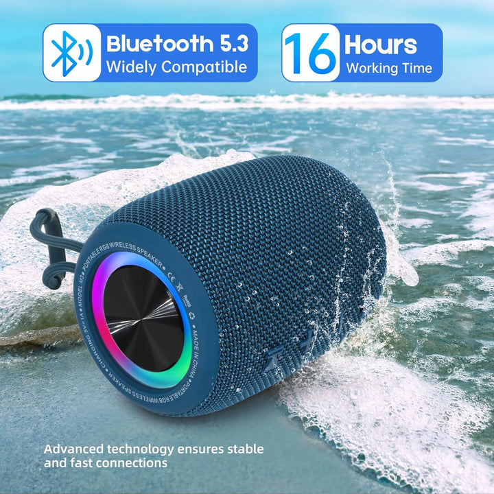 Altavoz Bluetooth portátil, altavoz inalámbrico BT5.3 de 20W con di...