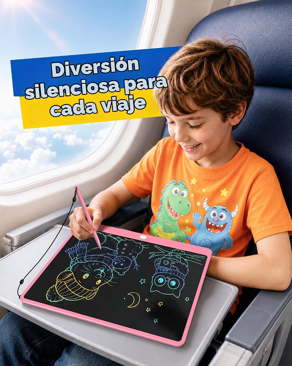 Tableta de escritura LCD para niños, tablero de dibujo digital extragrande y pizarra blanca de aprendizaje, almohadilla de escritura reutilizable para dibujar, matemáticas, ortografía, regalo