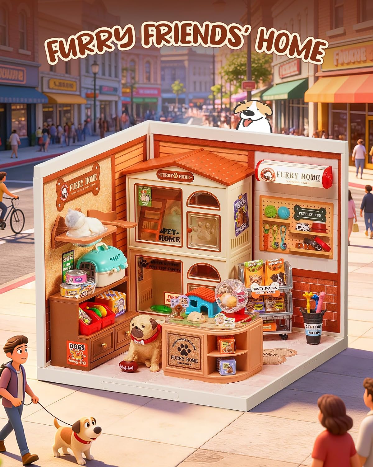 Rolife Super Creator - Juego de bloques de construcción de casas pequeñas para muñecas pequeñas, kits de modelos de plástico para adolescentes de 14 años en adelante, manualidades para adultos