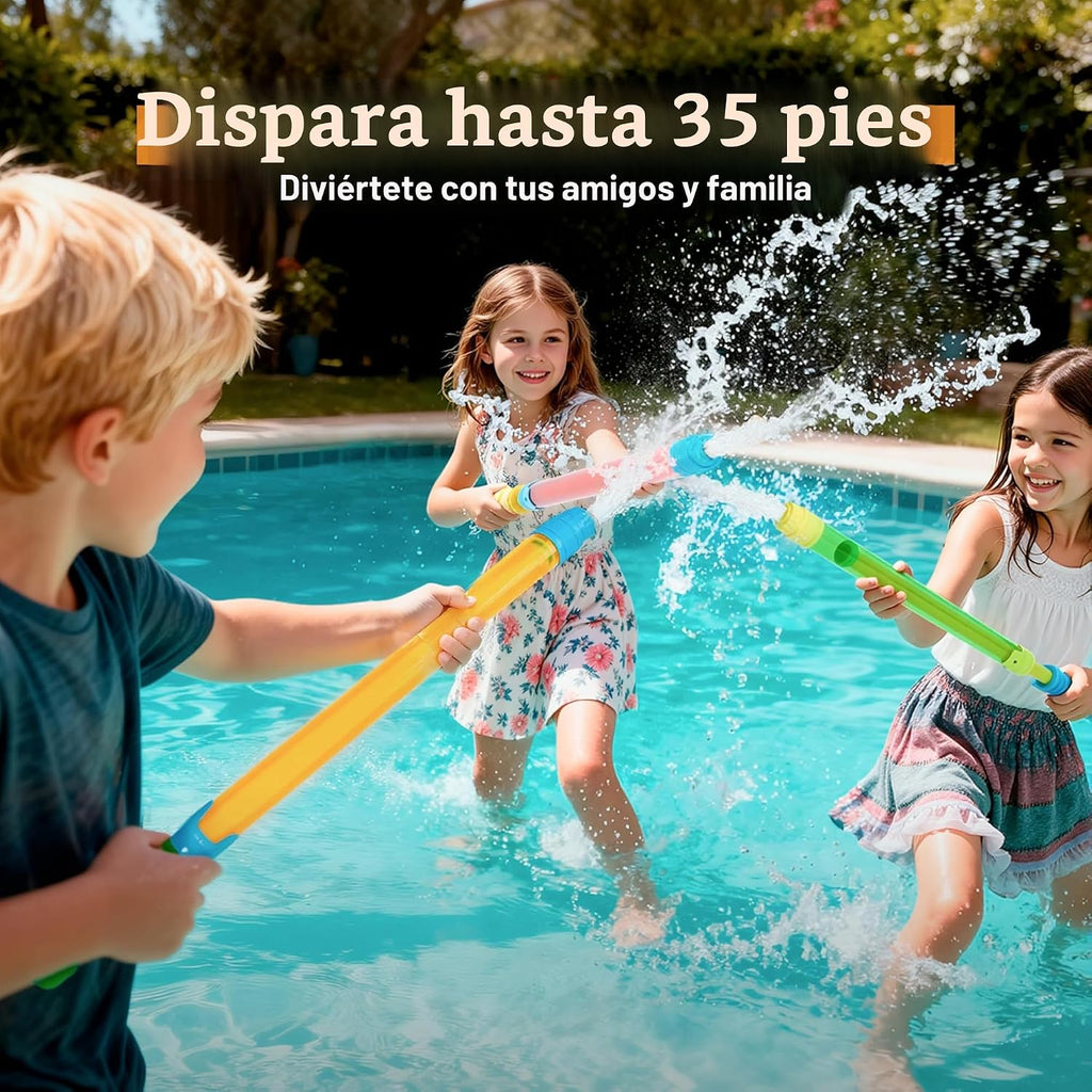 JOYIN Paquete de 18 pistolas de agua de 16.5 pulgadas, pistolas de agua a granel, piscina al aire libre de verano, patio trasero, juego de agua de playa, juegos de lucha y piscina