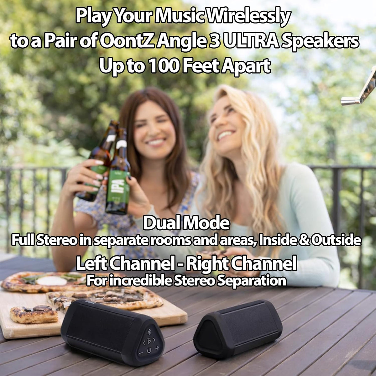 OontZ Ultra Dual - Altavoces portátiles con Bluetooth 5.0, 2 paquet...