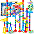 JOYIN 150 piezas de bloques de construcción de bloques de construcción con 5 canicas de vidrio que brillan en la oscuridad, juguete educativo STEM de bloques de construcción, regalos de cumpleaños, rellenos de cesta de Pascua
