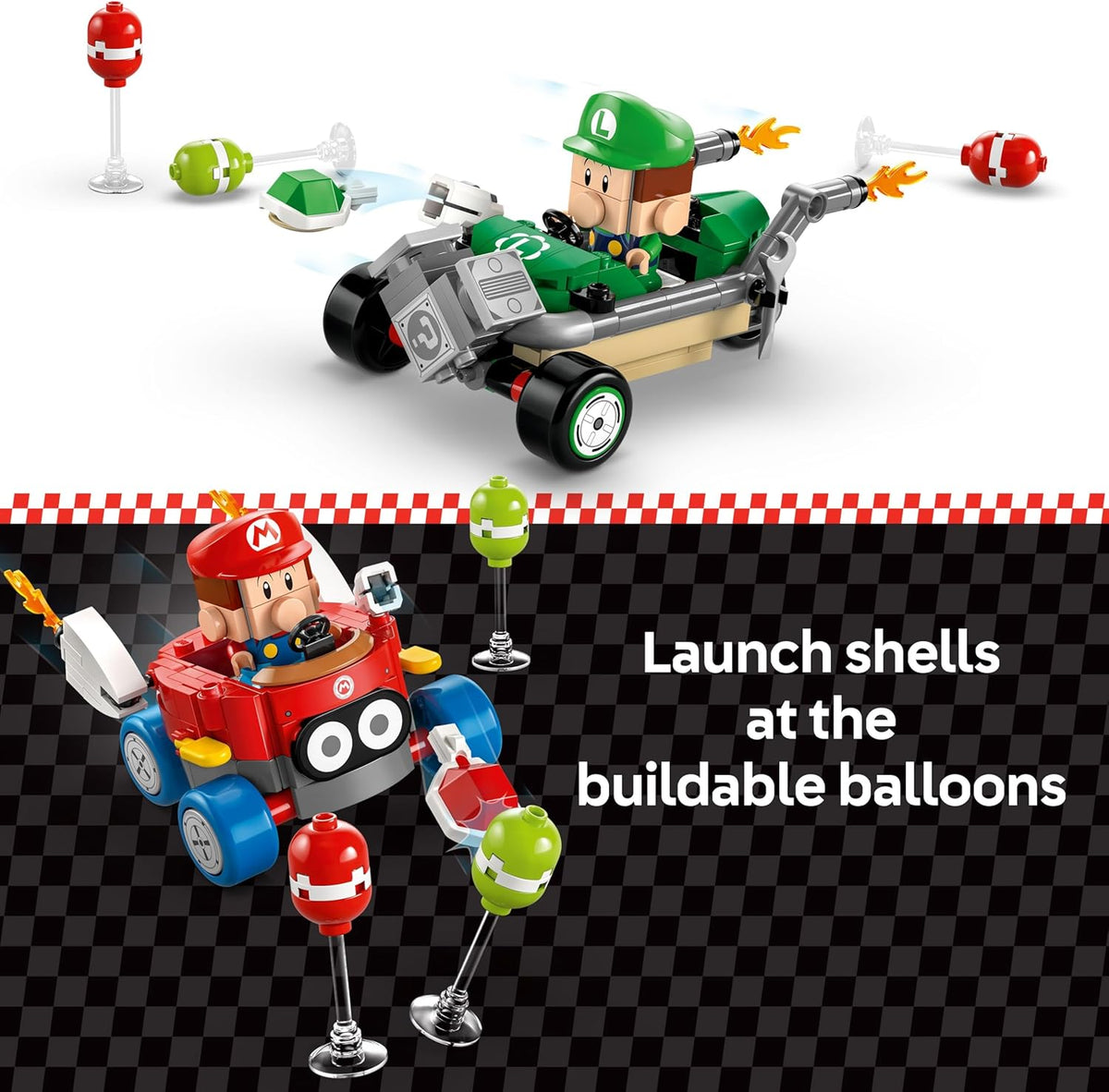LEGO Super Mario Mario Kart Baby Mario vs Baby Luigi juego