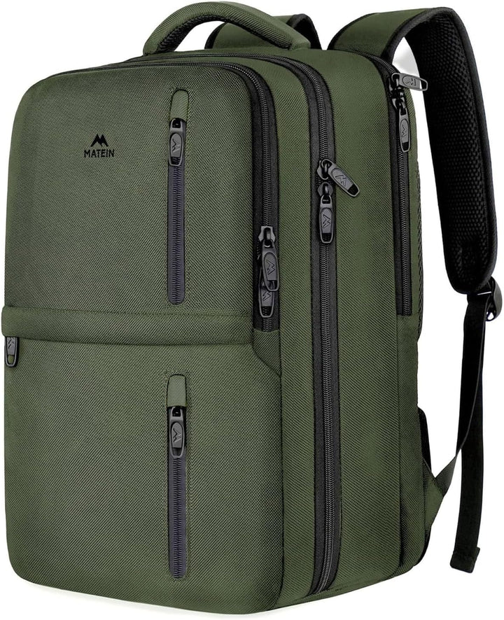 MATEIN - Mochila de viaje para llevar a bordo con laptop, mochila g...