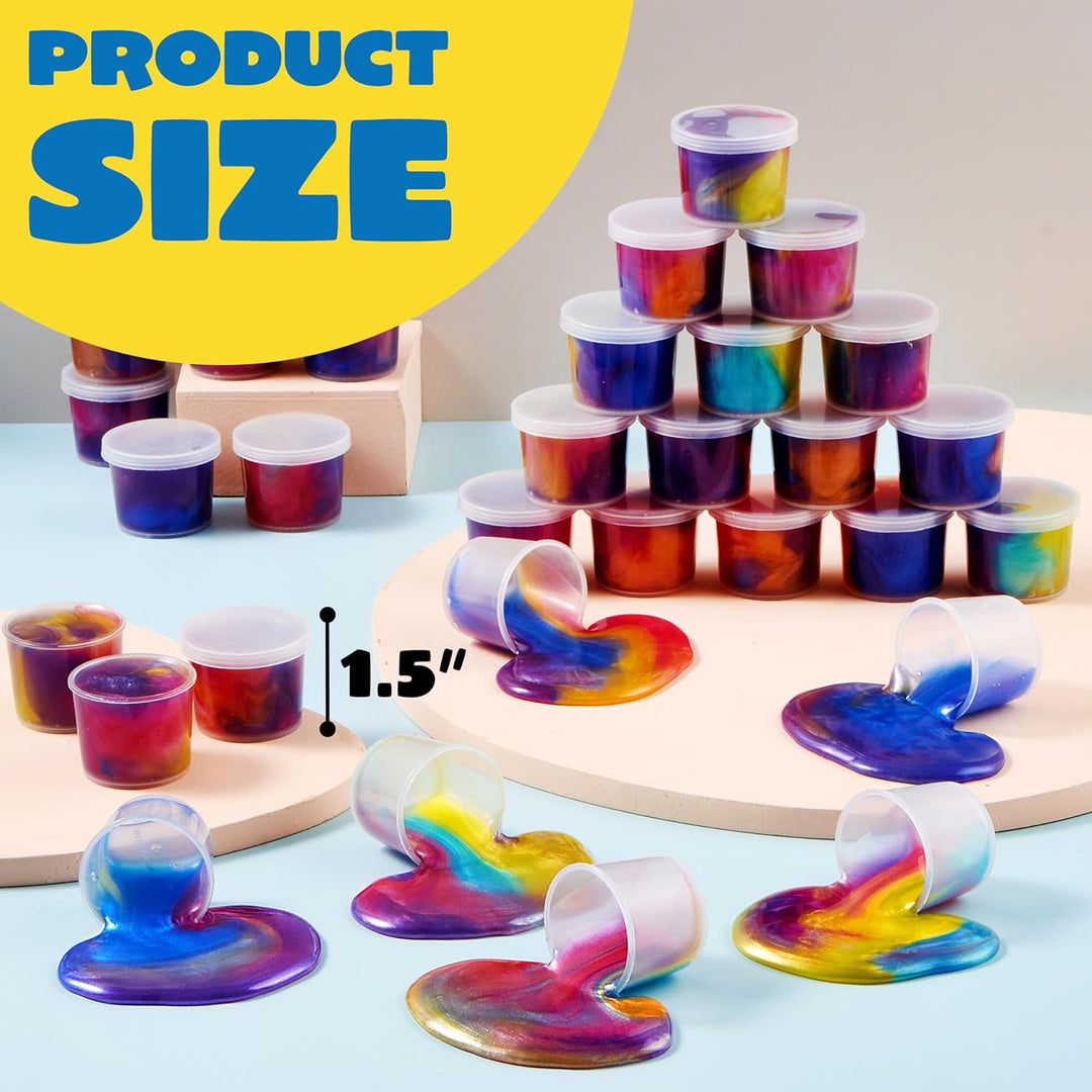 JOYIN Slime - Recuerdos de fiesta, paquete de 36 vasos de slime gal...