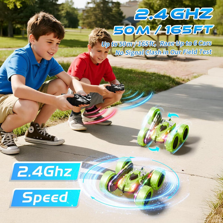 Zalneo - Auto de control remoto \u2013 4WD 360° Flip RC doble cara...