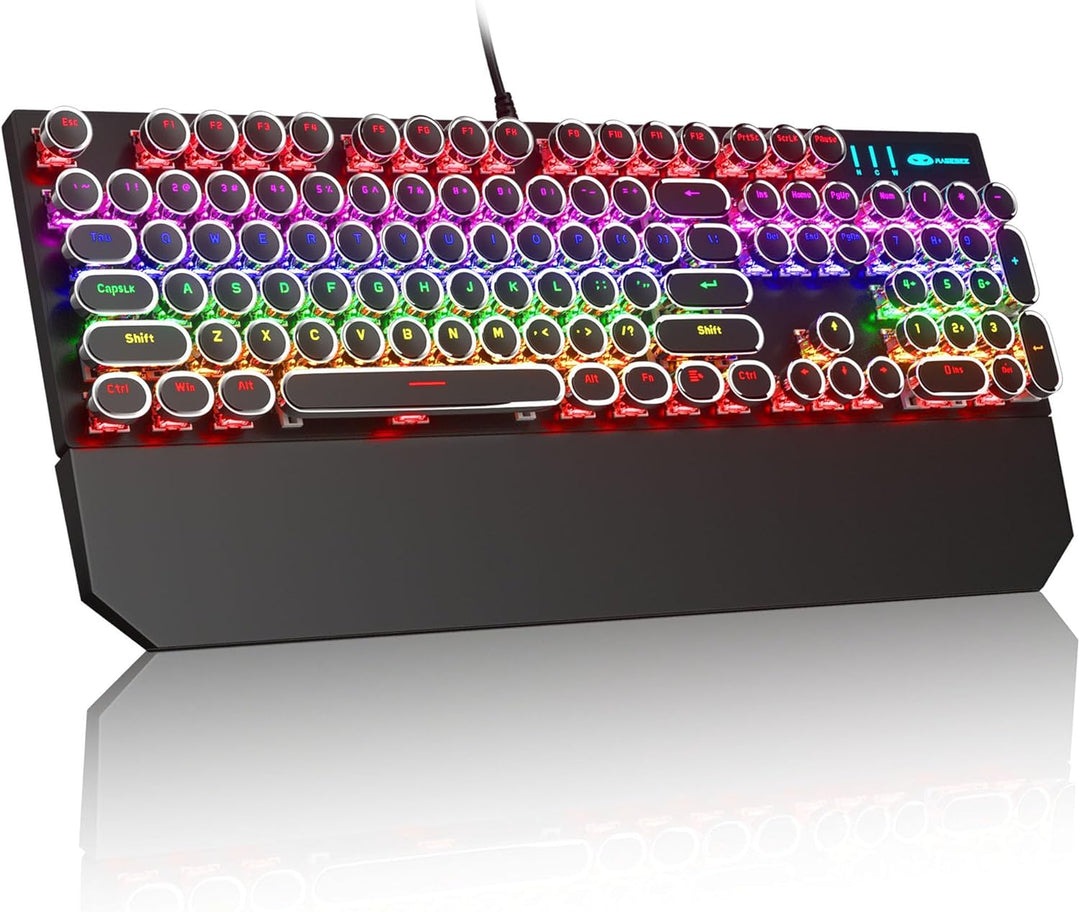 MageGee - Teclado mecánico estilo máquina de escribir para juegos r...