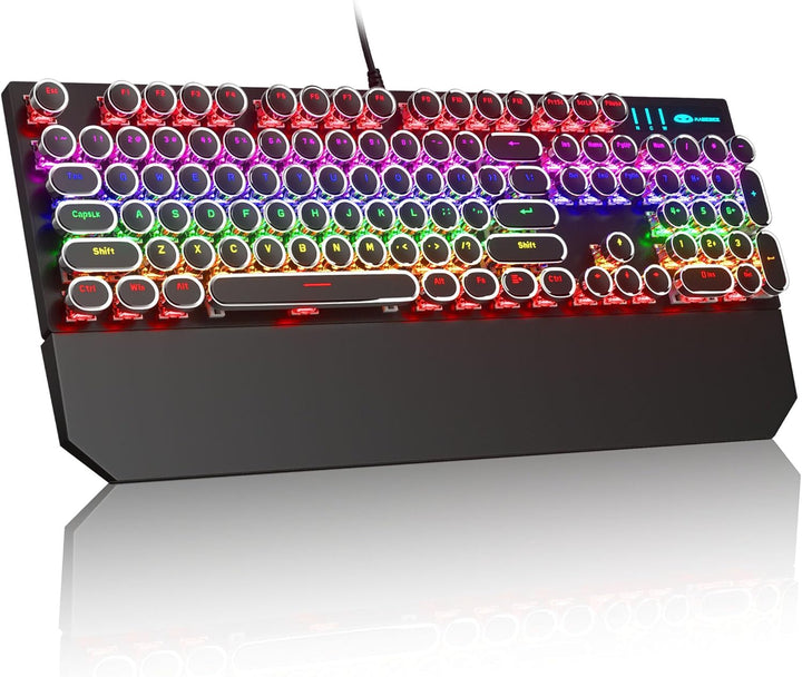 MageGee - Teclado mecánico estilo máquina de escribir para juegos r...