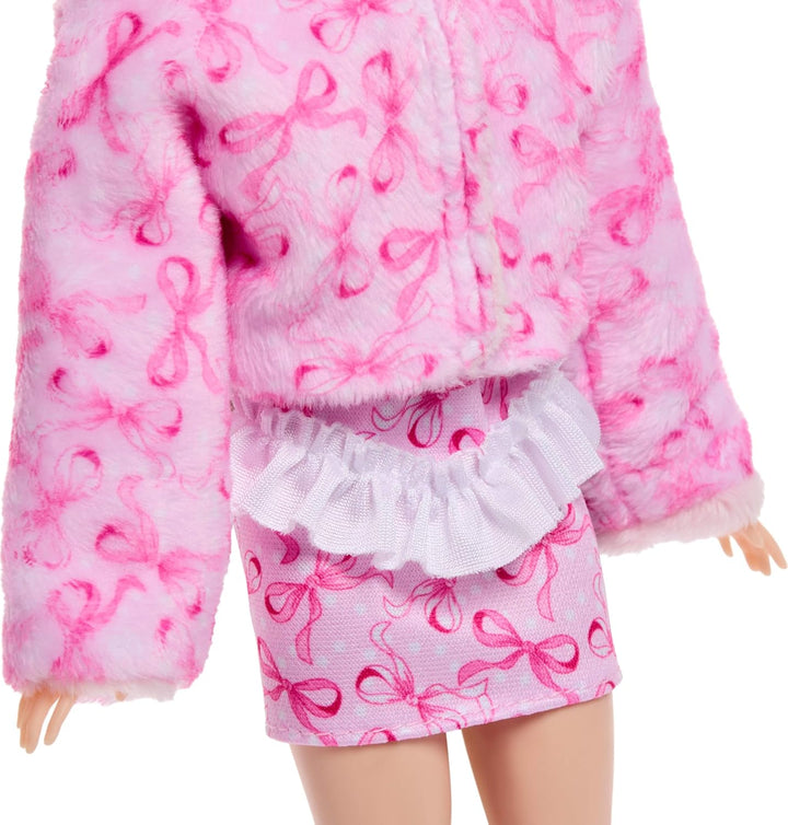 Barbie Cutie Reveal Muñeca y accesorios, Serie Cuddly Cordero con 1...
