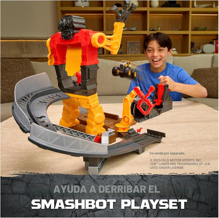 Monster Jam Smash &amp; Bash 2-Pack Monster Trucks, Megalodon &amp;...