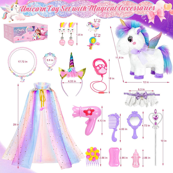 Rolevoria Juguetes de Unicornio para Niñas de 3 a 6 años