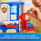 Paw Patrol: Pup Squad, Search & Rescue HQ Playset con vehículo y 2 figuras