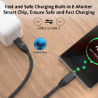 Cable USB C a USB C de 15 pies, 2 unidades, cable de datos largo USB C 3.2