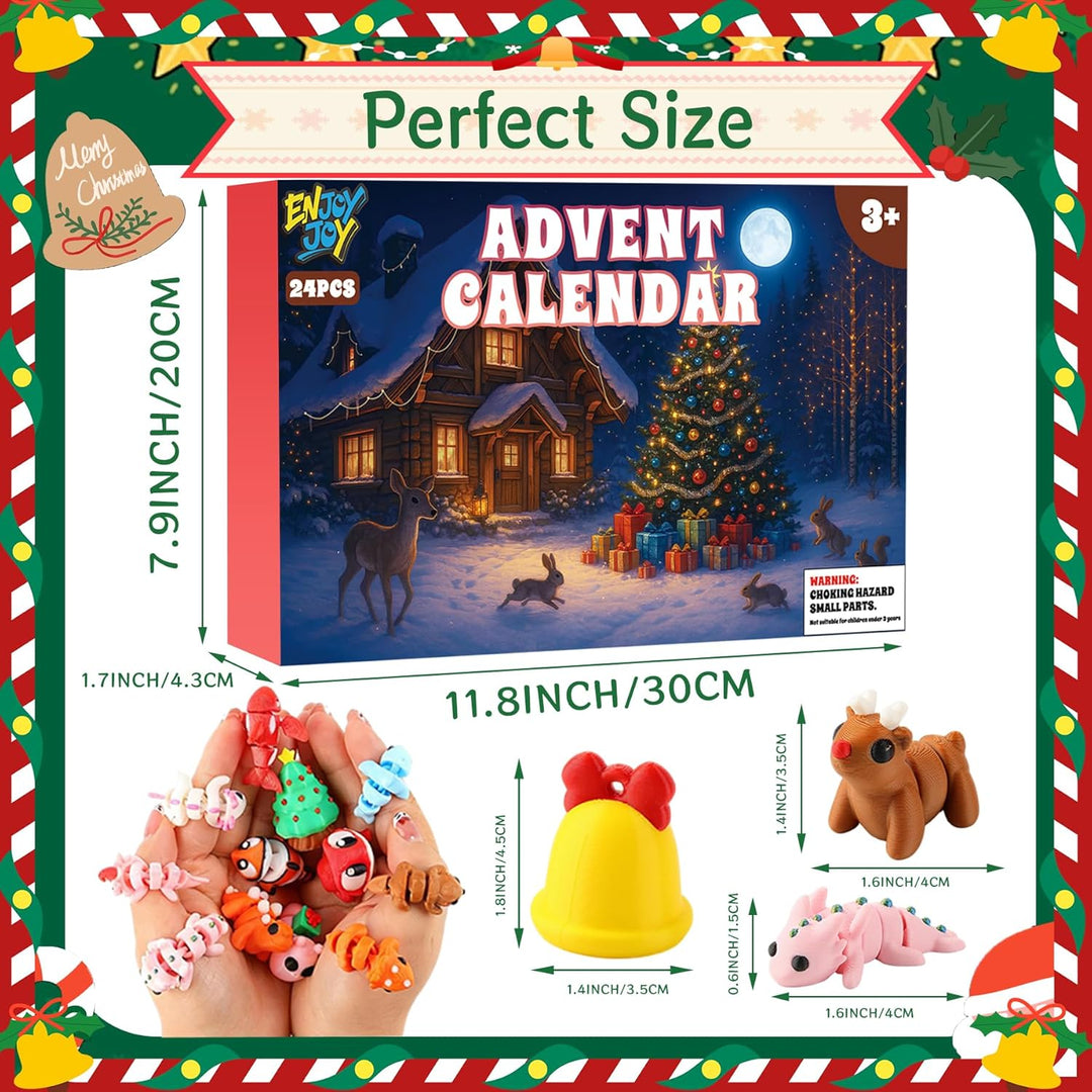 Calendario de Adviento con mini juguetes impresos en 3D